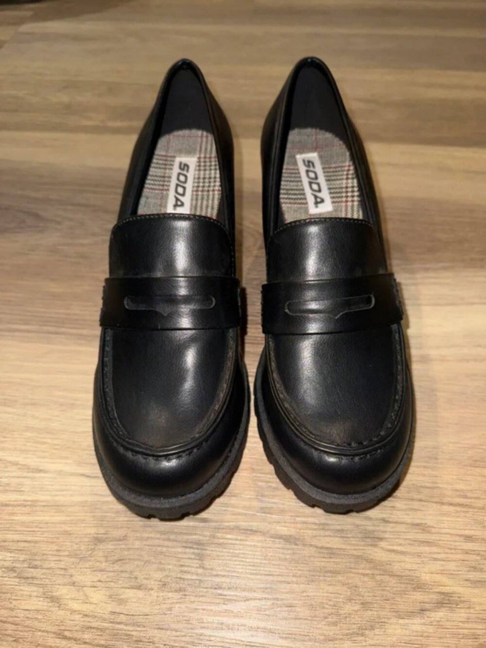 Black Heel Loafers